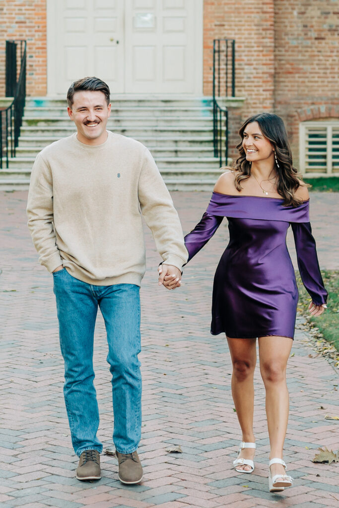 Couple laughing at William and Mary
