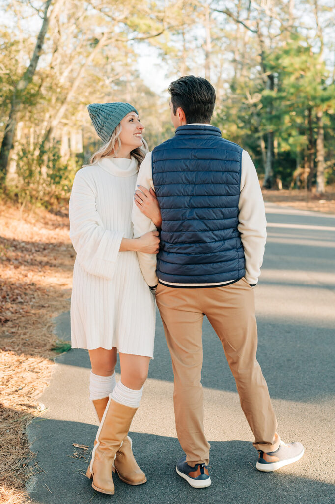 couple embracing and looking at each other