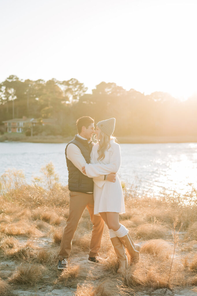 a winter love story on the beach