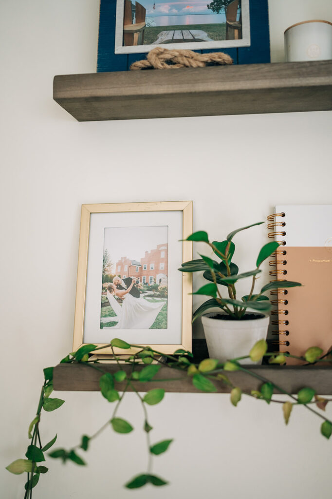 a photo of shelves in nursery