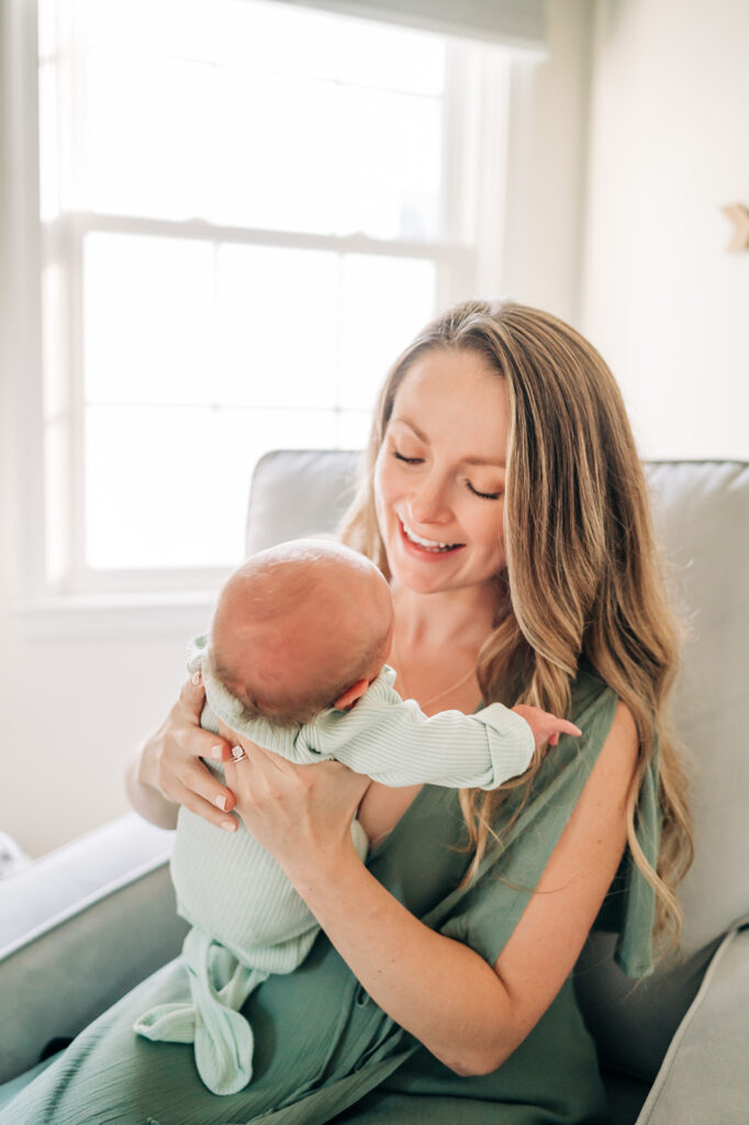 mom with baby