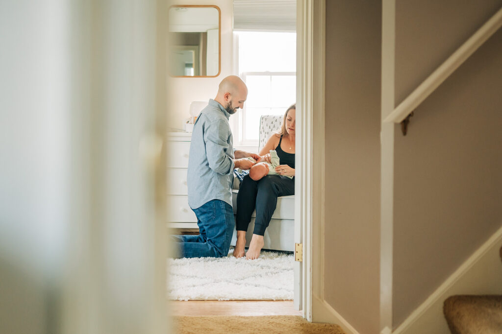 couple in nursery