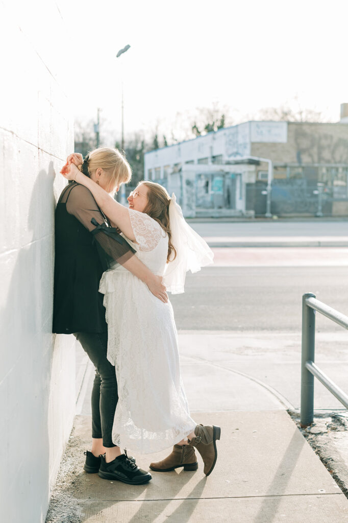 couple embracing