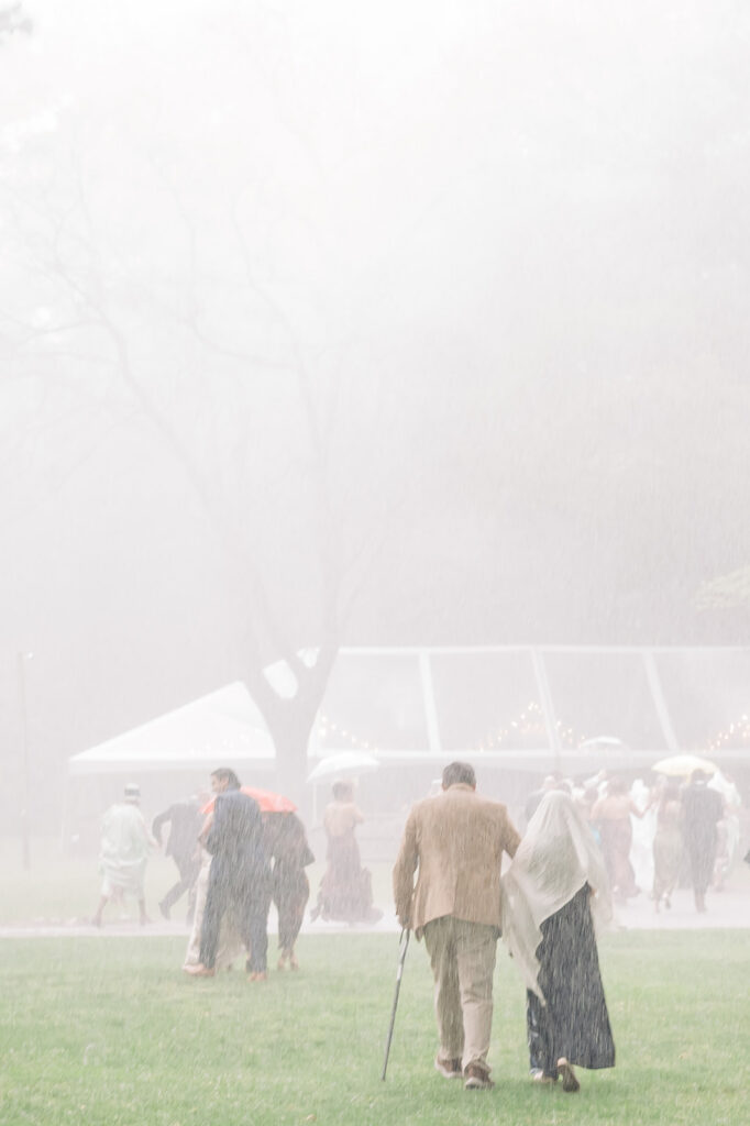 pouring rain at kellam estate