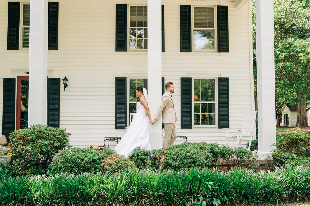 Couples first touch at the kellam estate