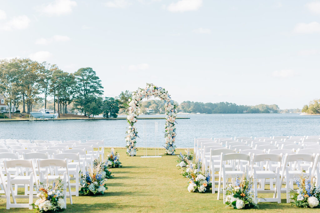 ceremony space set up