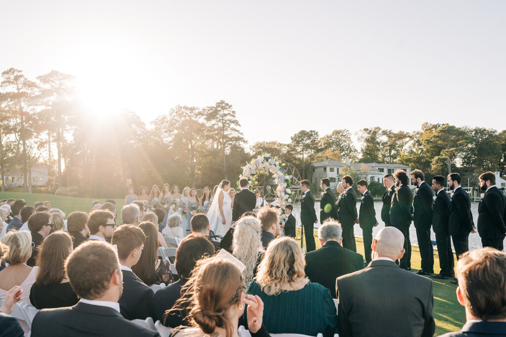 golden hour of ceremony