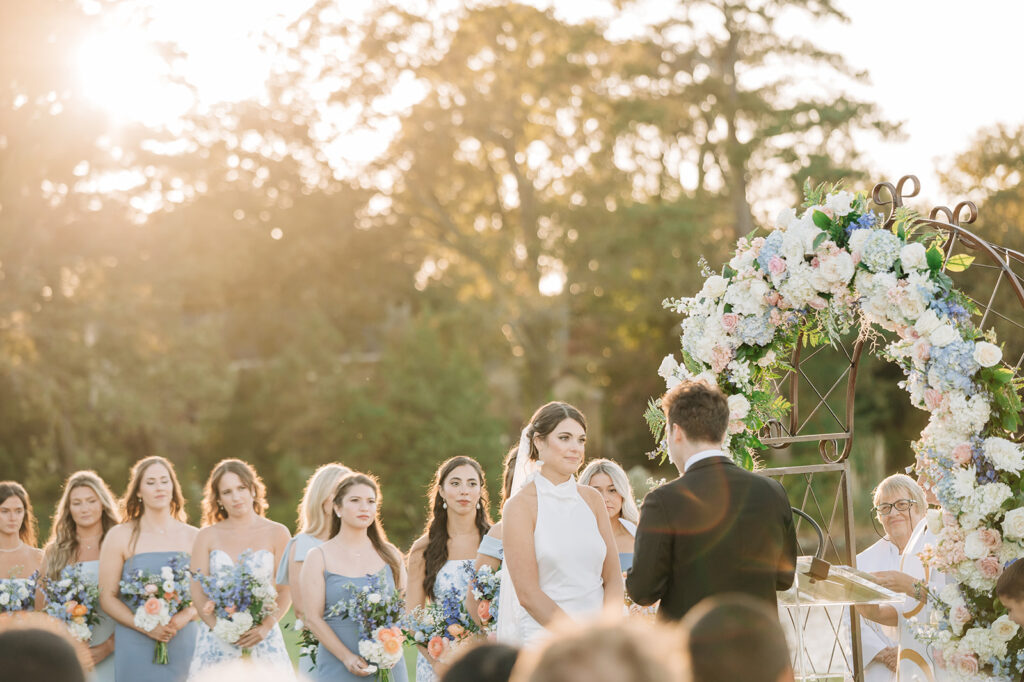 couple during ceremony